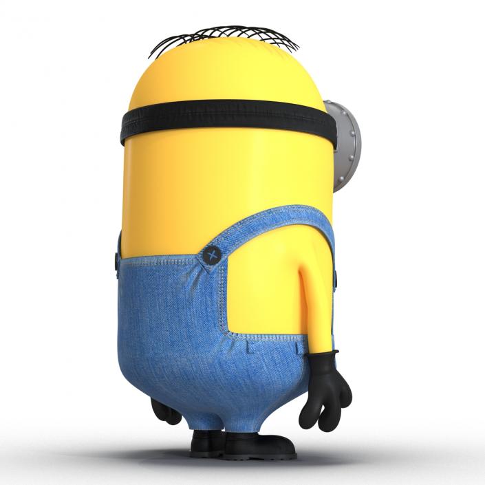 3D Short One Eyed Minion Pose 3 model