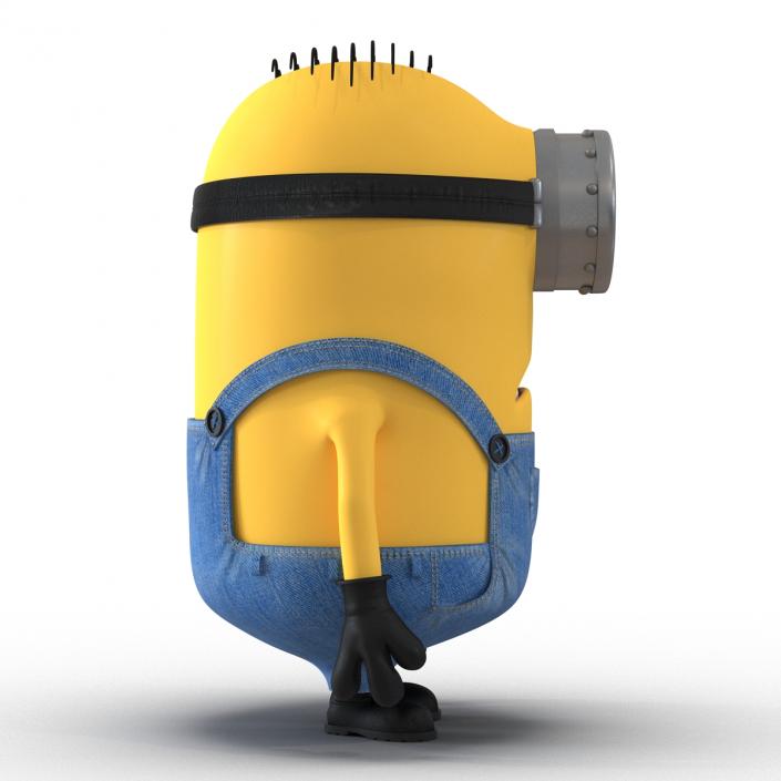 3D Short One Eyed Minion Pose 3 model