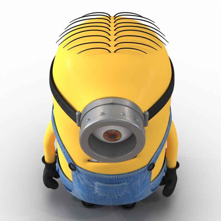 3D Short One Eyed Minion Pose 3 model