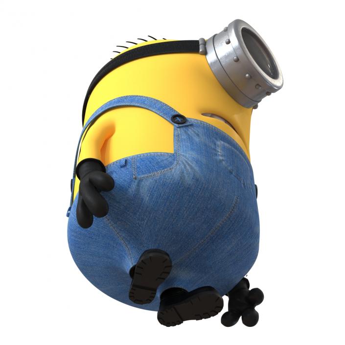 3D Short One Eyed Minion Pose 3 model