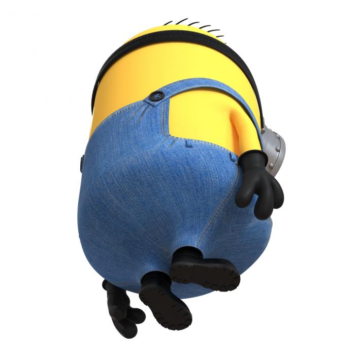 3D Short One Eyed Minion Pose 3 model