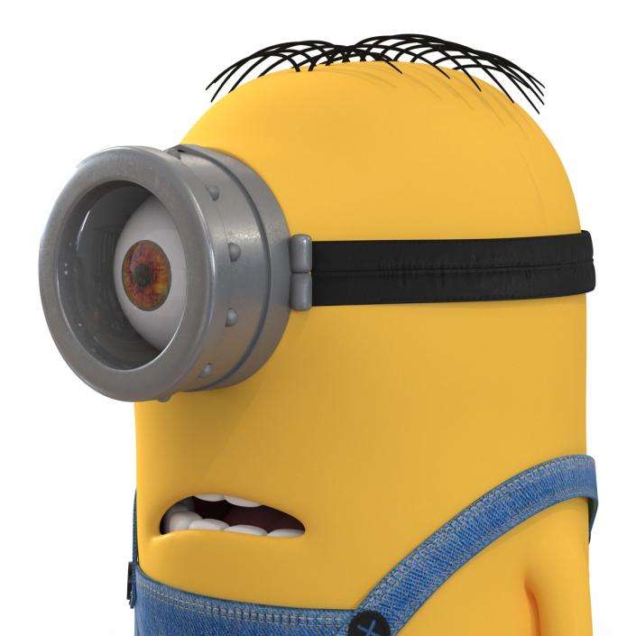 3D Short One Eyed Minion Pose 3 model