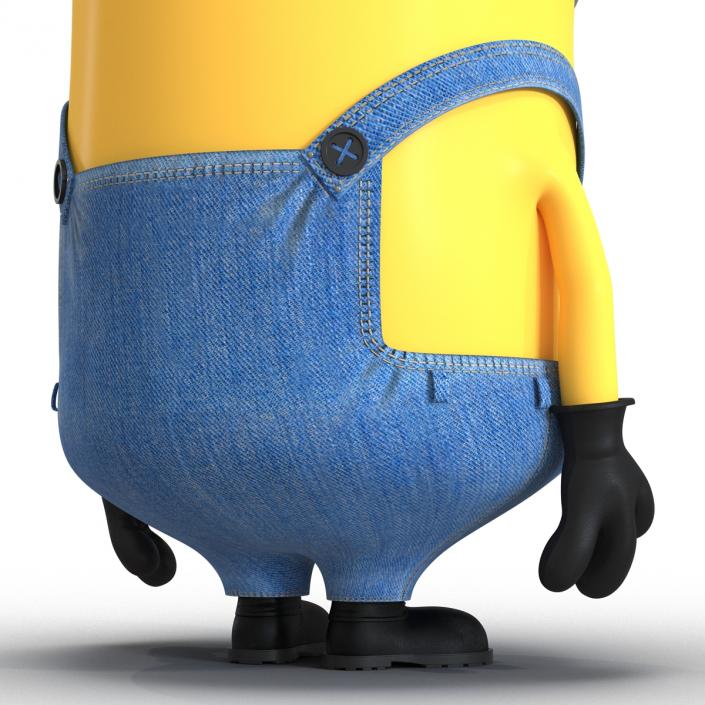 3D Short One Eyed Minion Pose 3 model