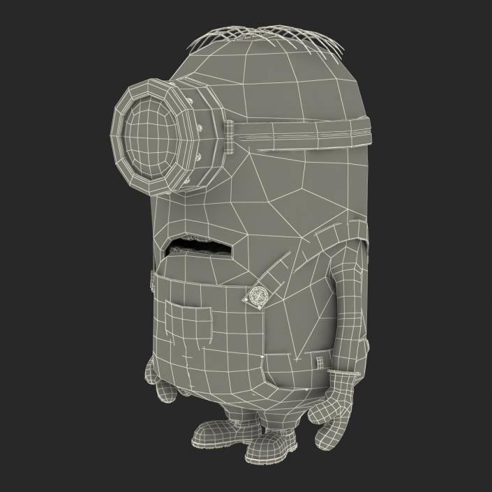 3D Short One Eyed Minion Pose 3 model