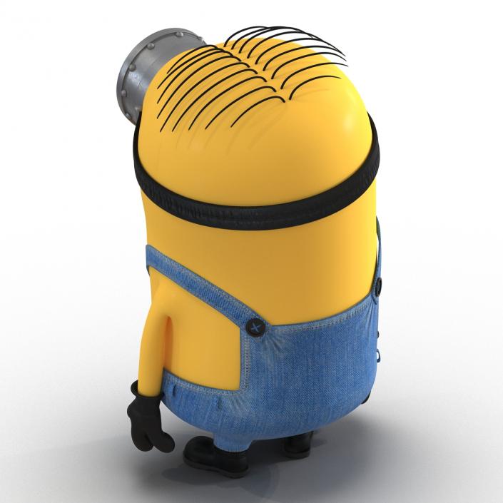 3D Short One Eyed Minion Pose 4 model