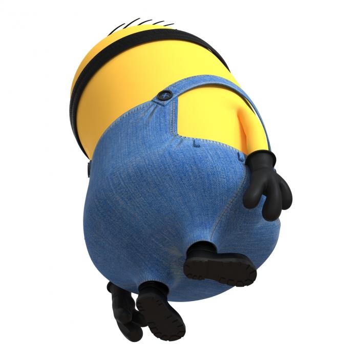 3D Short One Eyed Minion Pose 4 model