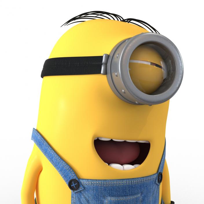 3D Short One Eyed Minion Pose 4 model