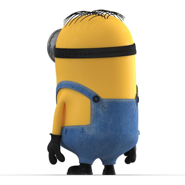 3D Short One Eyed Minion Rigged model