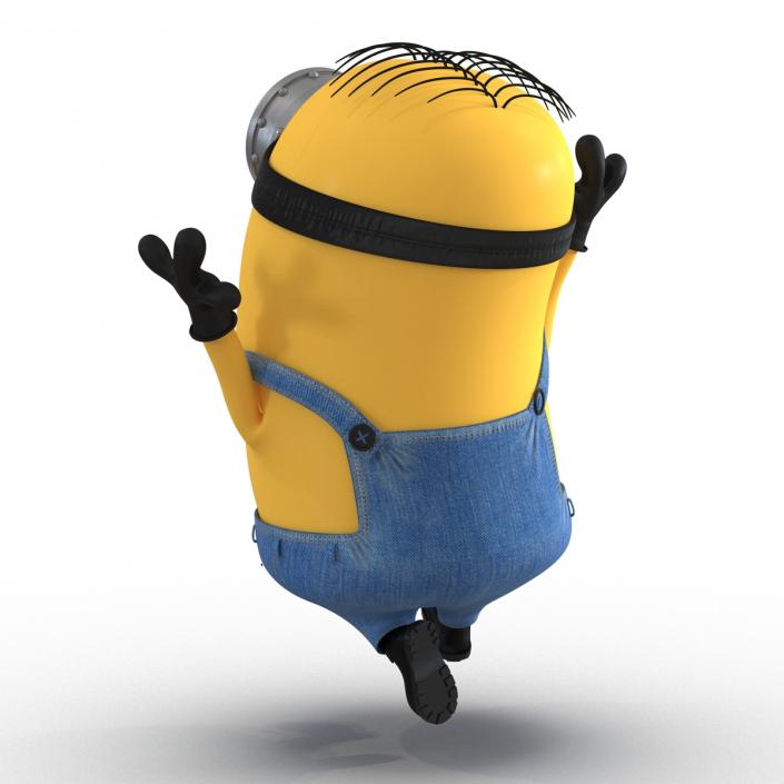 3D Short One Eyed Minion Rigged model