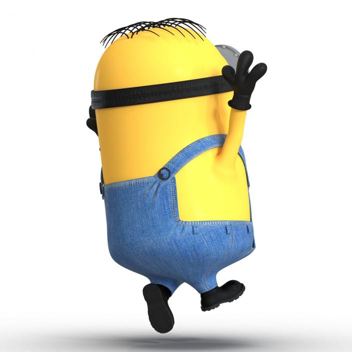 3D Short One Eyed Minion Rigged model