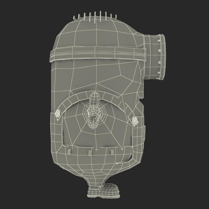 3D Short One Eyed Minion Rigged model