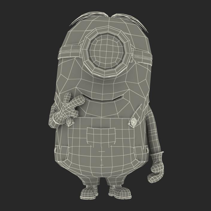 3D Short One Eyed Minion Rigged model