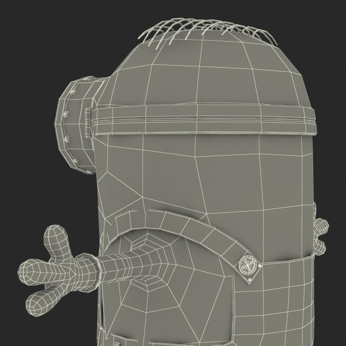 3D Short One Eyed Minion Rigged model