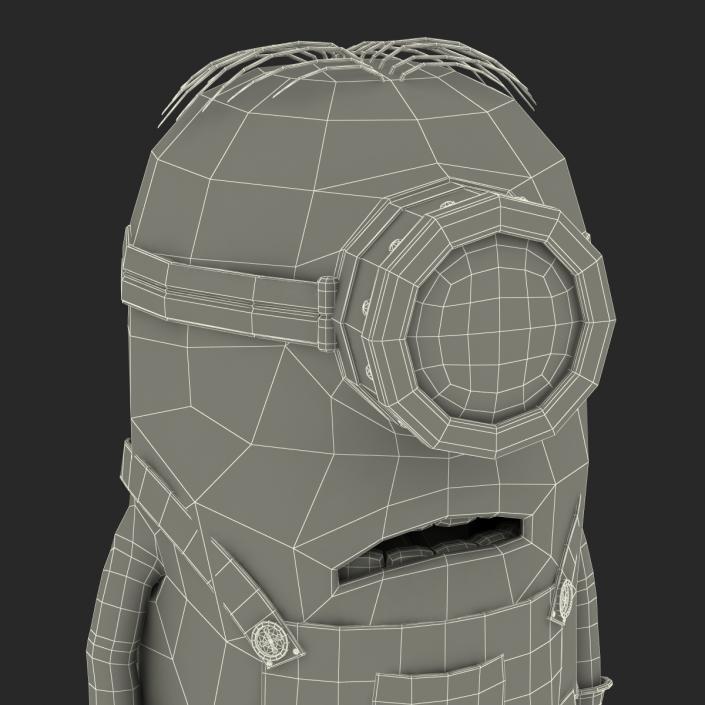 3D Short One Eyed Minion Rigged model