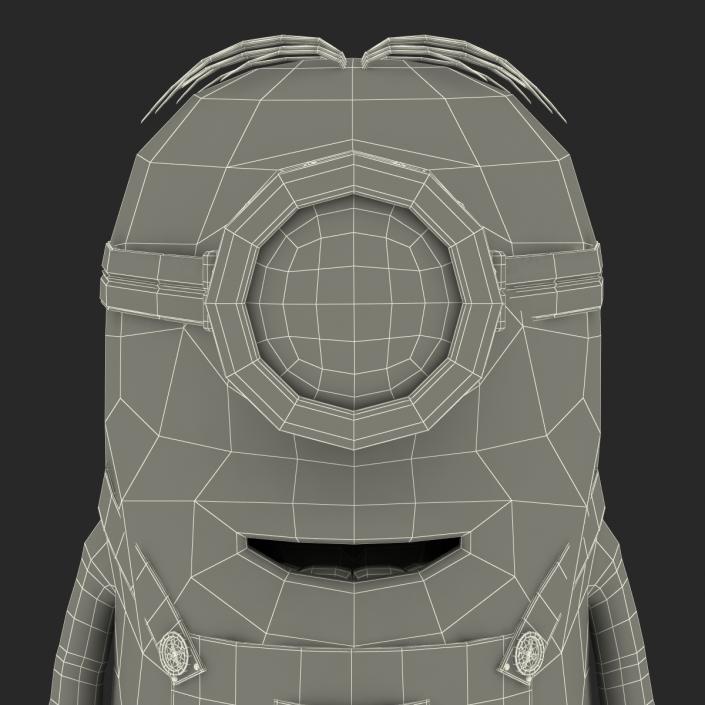 3D Short One Eyed Minion Rigged model