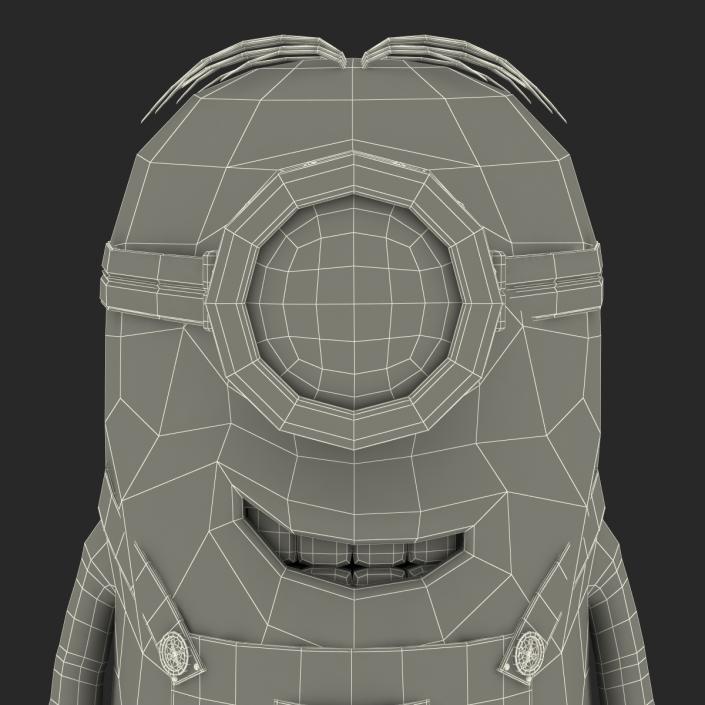 3D Short One Eyed Minion Rigged model