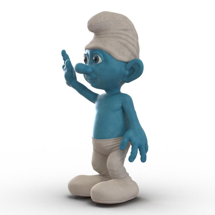 3D Smurf Pose 2 with Fur