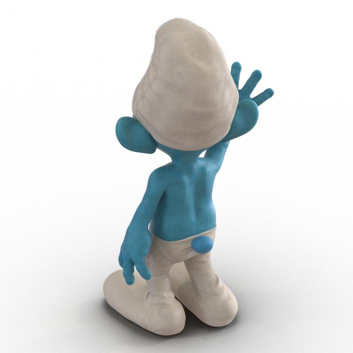 3D Smurf Pose 2 with Fur