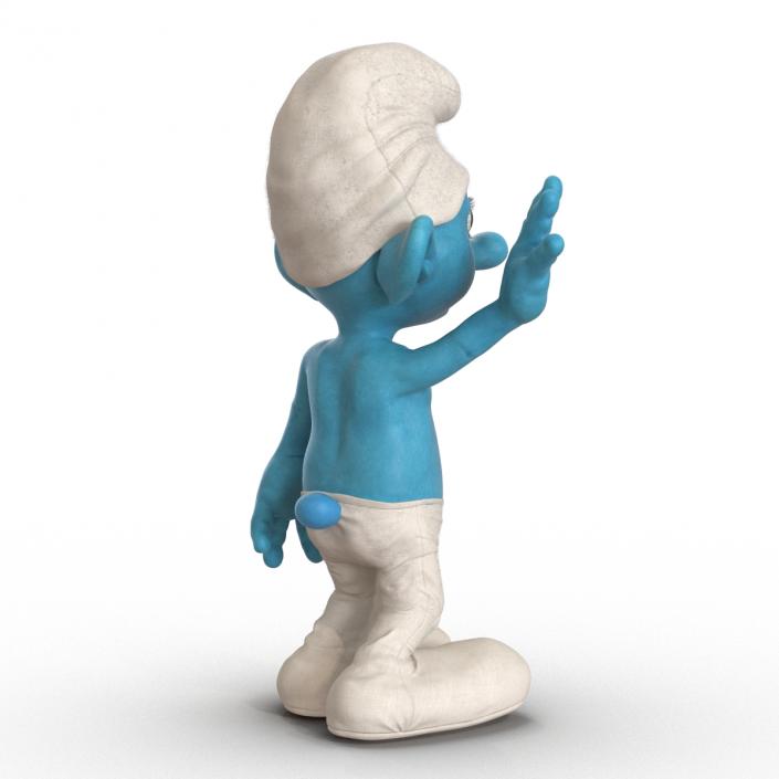 3D Smurf Pose 2 with Fur