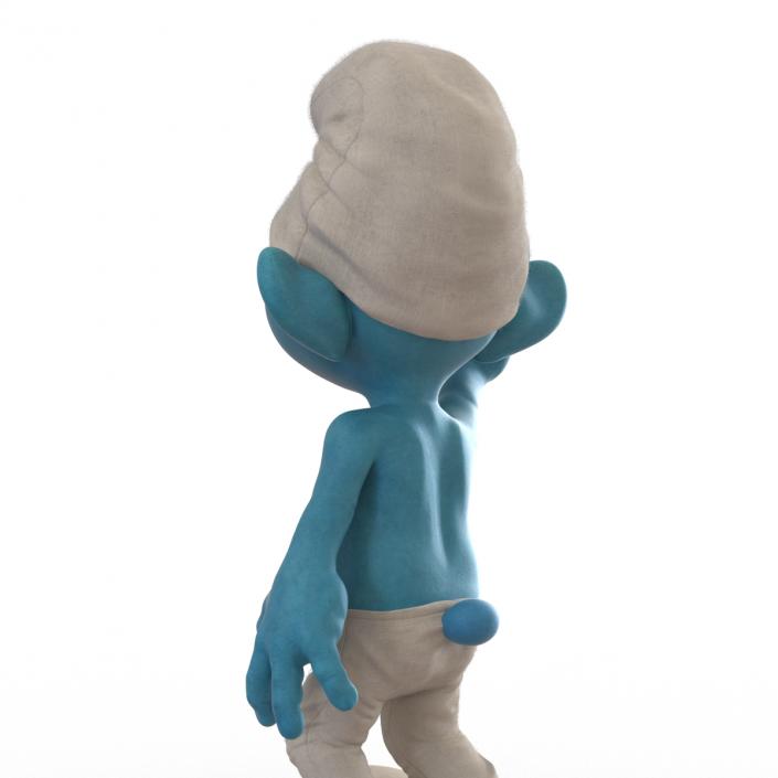 3D Smurf Pose 2 with Fur