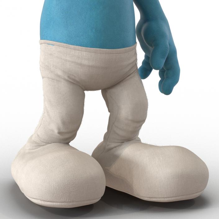 3D Smurf Pose 2 with Fur