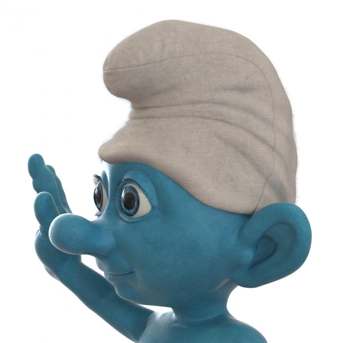 3D Smurf Pose 2 with Fur