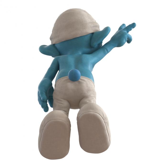 3D Smurf Pose 4 with Fur