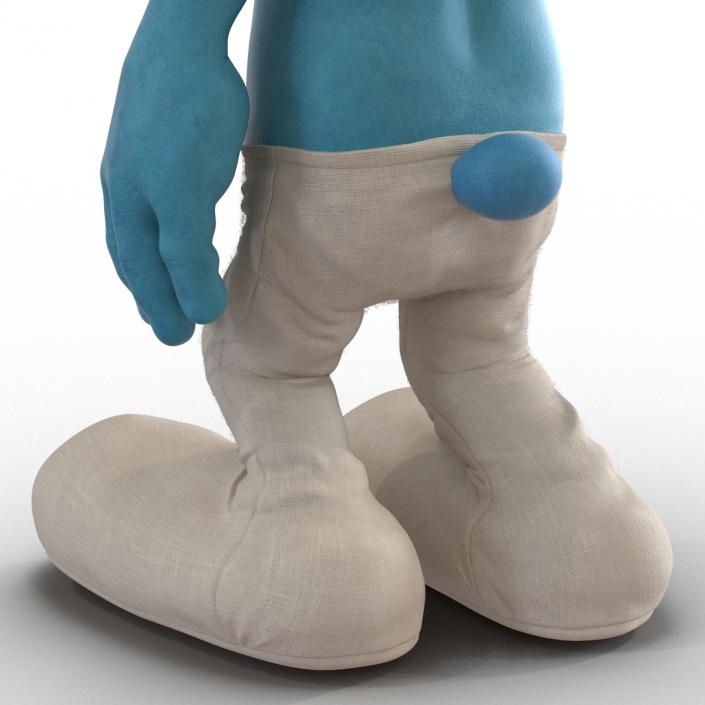 3D Smurf Pose 4 with Fur