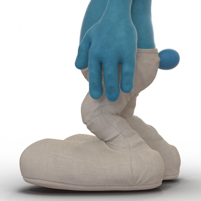 3D Smurf Pose 4 with Fur