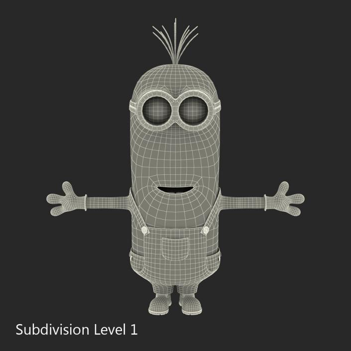 3D model Tall Two Eyed Minion