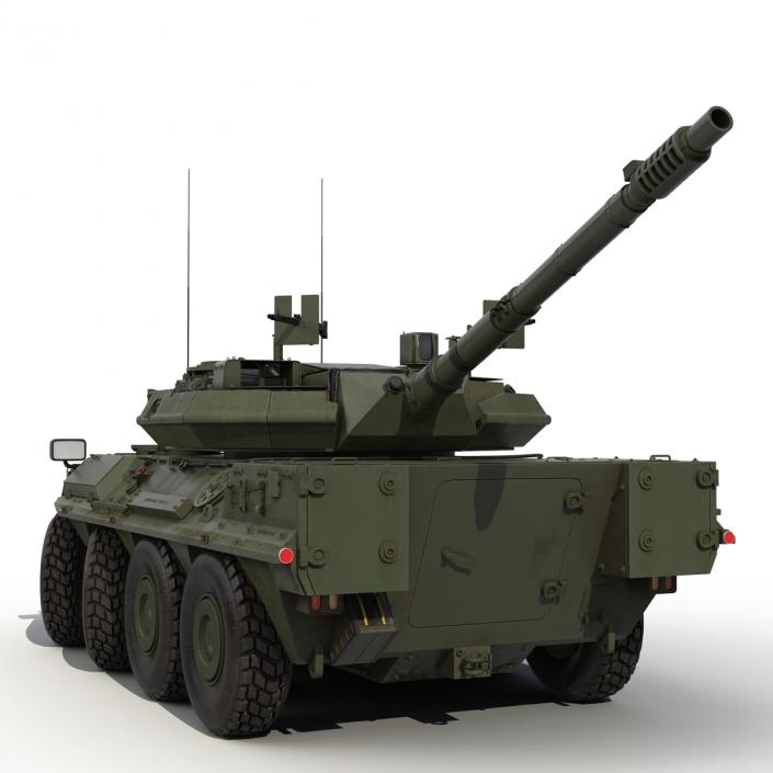 3D Wheeled Tank Destroyer B1 Centauro Rigged