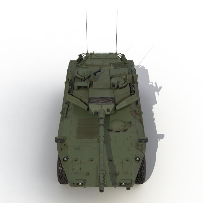 3D Wheeled Tank Destroyer B1 Centauro Rigged