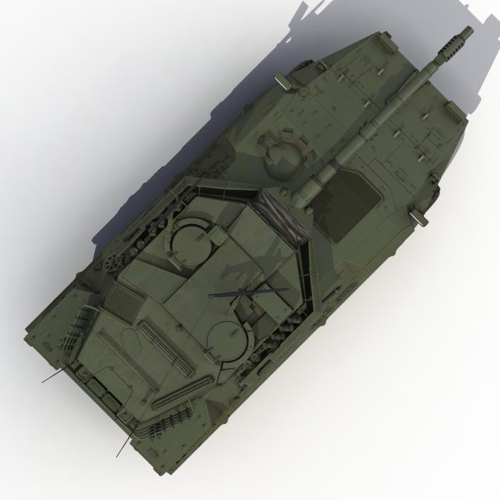 3D Wheeled Tank Destroyer B1 Centauro Rigged