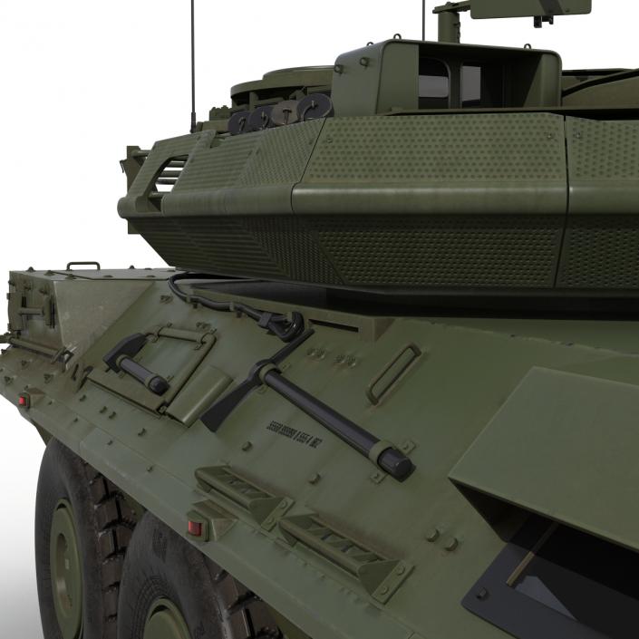 3D Wheeled Tank Destroyer B1 Centauro Rigged