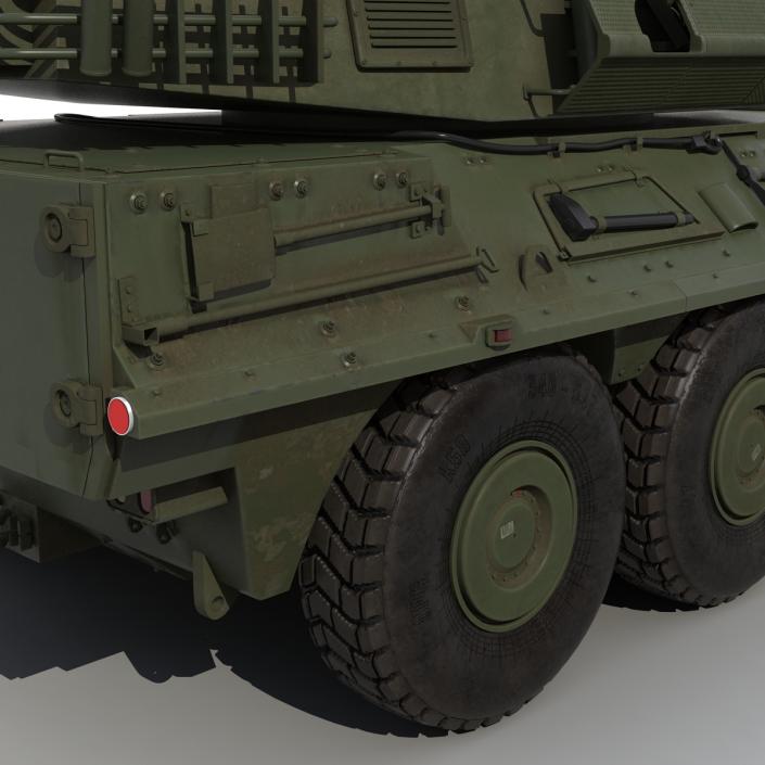 3D Wheeled Tank Destroyer B1 Centauro Rigged