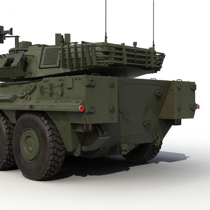 3D Wheeled Tank Destroyer B1 Centauro Rigged