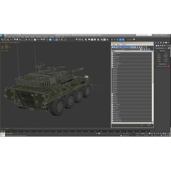 3D Wheeled Tank Destroyer B1 Centauro Rigged