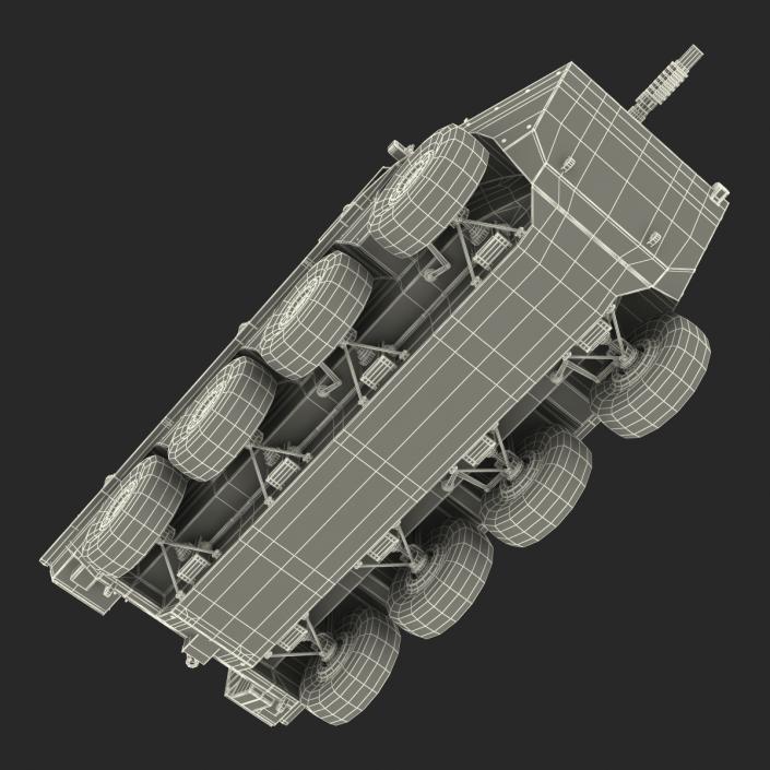 3D Wheeled Tank Destroyer B1 Centauro Rigged