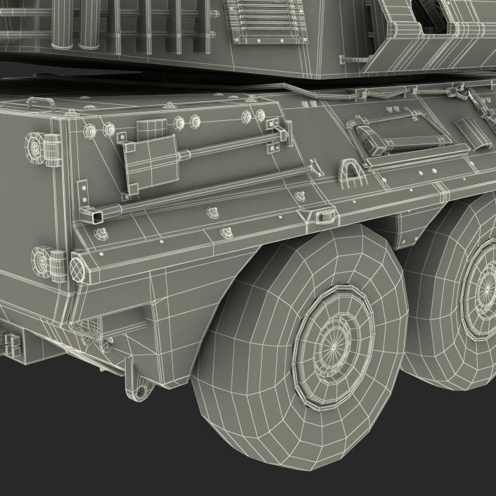 3D Wheeled Tank Destroyer B1 Centauro Rigged