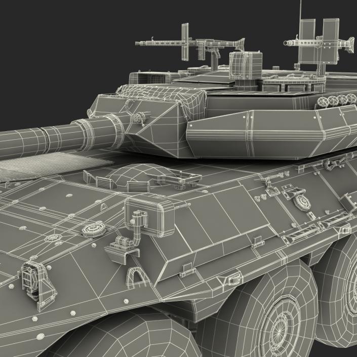 3D Wheeled Tank Destroyer B1 Centauro Rigged