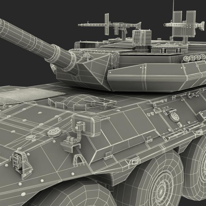 3D Wheeled Tank Destroyer B1 Centauro Rigged