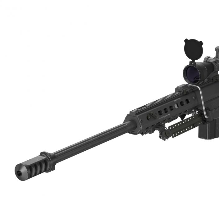 3D model Sniper Rifle Barrett M107