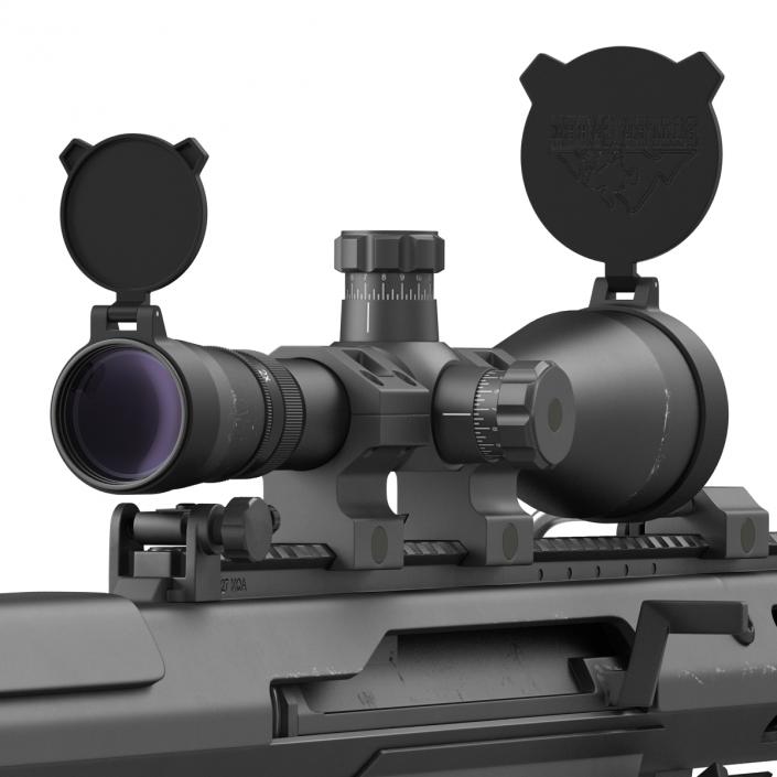 3D model Sniper Rifle Barrett M107