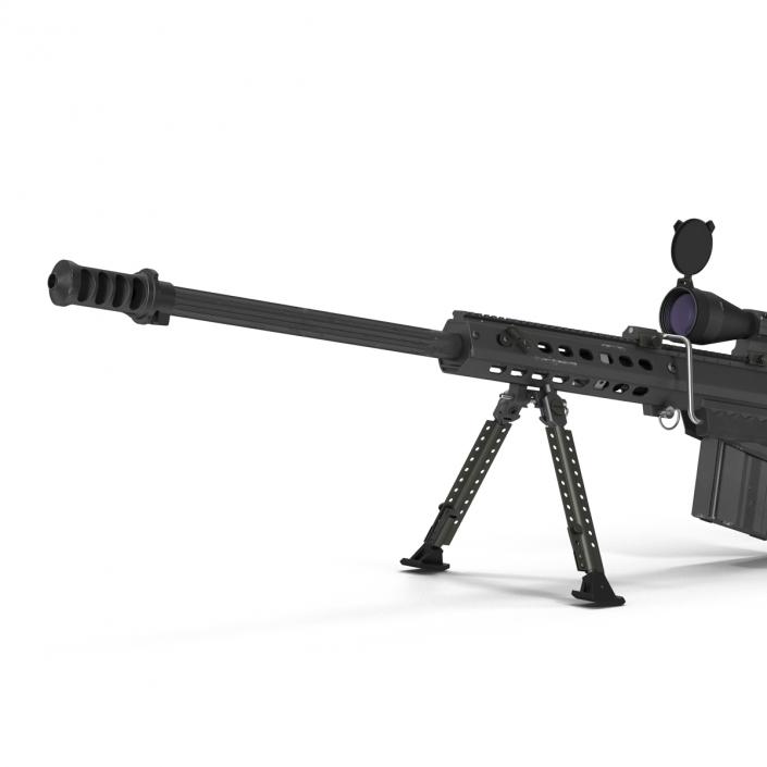 3D model Sniper Rifle Barrett M107