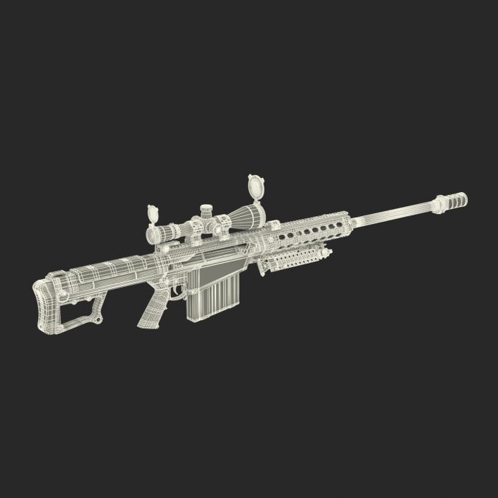 3D model Sniper Rifle Barrett M107