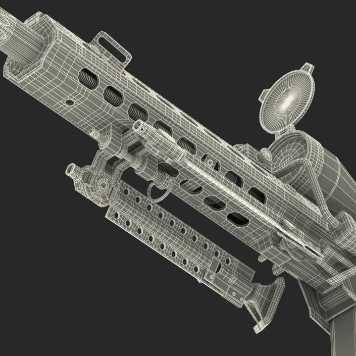 3D model Sniper Rifle Barrett M107