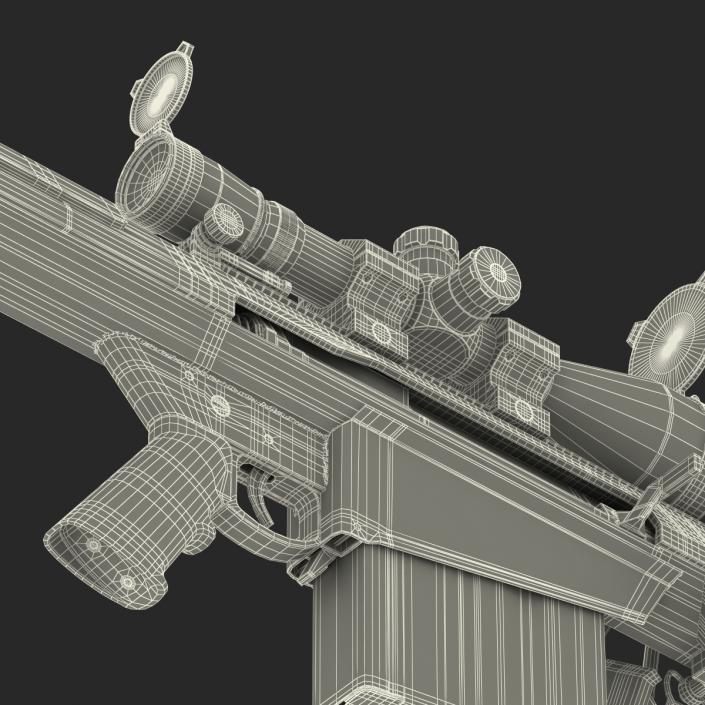 3D model Sniper Rifle Barrett M107