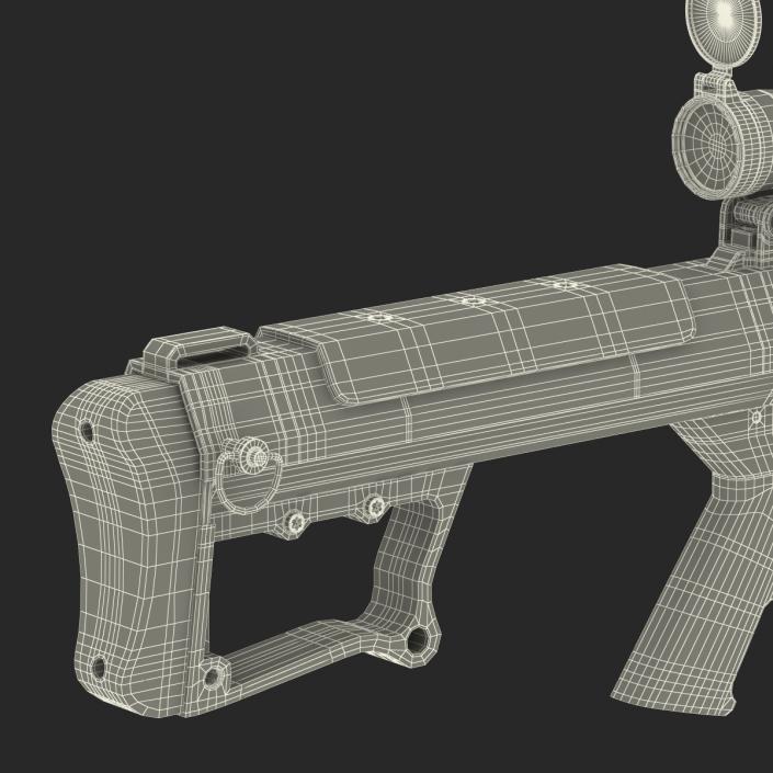 3D model Sniper Rifle Barrett M107