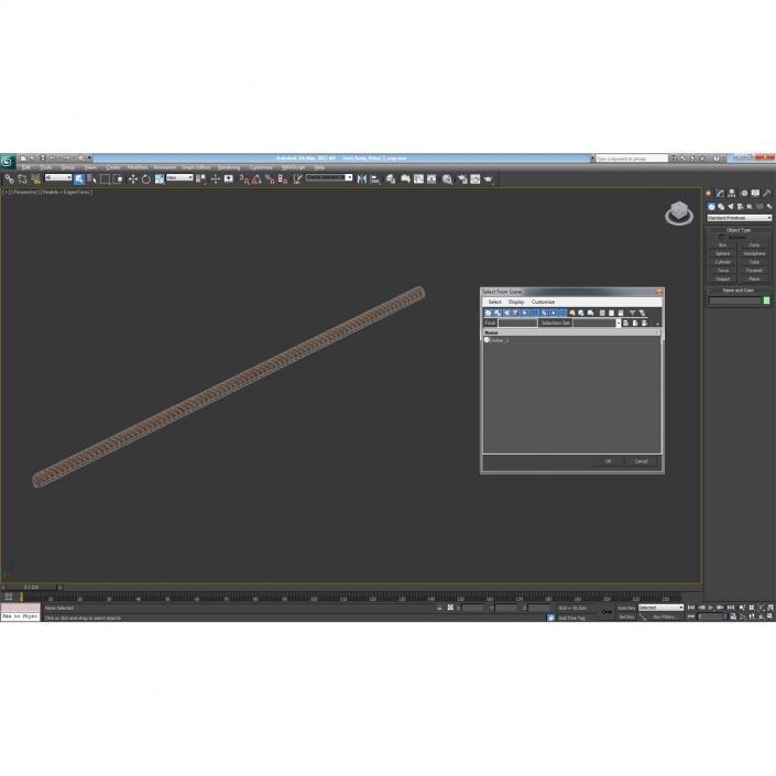 Sreel Rusty Rebar 3 3D model