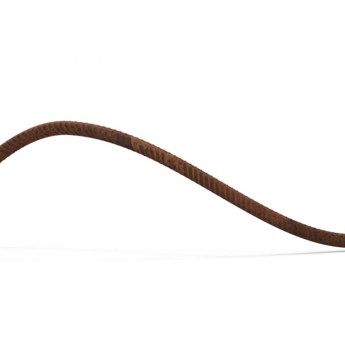 Steel Rusty Rebar 5 3D model